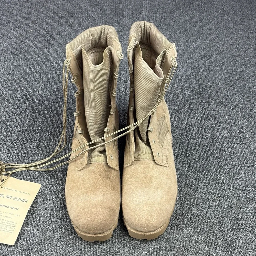 RO-Search 99048 Hot Weather Desert Combat Boots Coyote Tan Military NOS Mens 10R